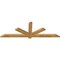 Ekena Millwork Kennewick Rough Sawn Timber Gable Bracket, Western Red Cedar, 72"W x 24"H x 2"D x 4"F, 8/12 Pitch GBW072X24X0204KEN00RWR - alternate 4
